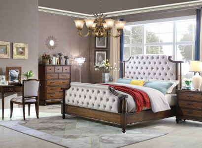 Design Bedroom 6 pcs. Bedroom Complete Set Bed Bedside table Chest of drawers new